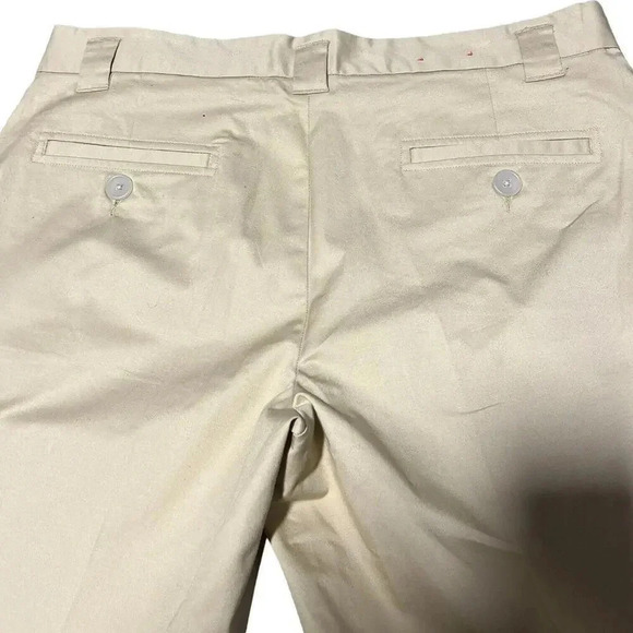 Women's Weatherproof Garment Company Cuffed Capri Khaki Chino Size 14 - Picture 8 of 8